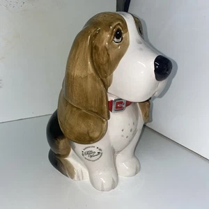Basset Hound cookie jar, Pioneer Women Handmade - Picture 1 of 8