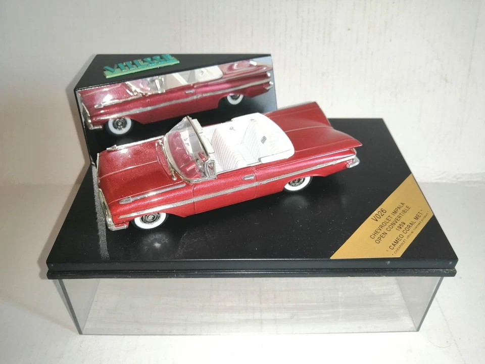 CHEVROLET IMPALA OPEN CONVERTIBLE CAMEO CORAL MET REF.V026 VITESSE SCALA 1/43 - Immagine 1 di 1
