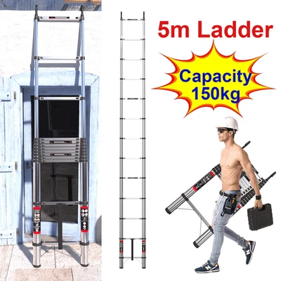 Teleskopleiter Multifunktionsleiter Klappleiter Anlegeleiter Hauptdachboden NEU - Bild 1 von 4