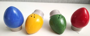 Lampadina natalizia luci sale e pepe shaker set 2 da collezione nuova con scatola - Foto 1 di 3