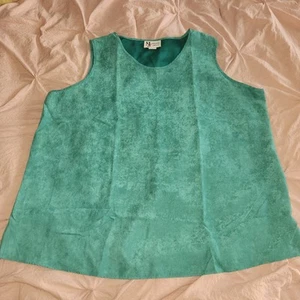 Camicetta canotta Maggie Sweet vintage relaxed senza maniche vintage taglia 2x verde acqua - Foto 1 di 4
