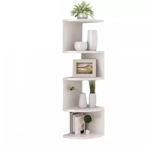 Floating Corner Shelf Shelves Wooden Wall Storage Display Shelf Unit Wall Mount - Picture 1 of 7