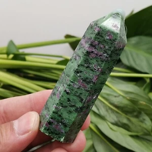1 pieza Varita de cuarzo con punta de cristal de cuarzo zoisita natural curación Reiki 20 g+ - Imagen 1 de 12