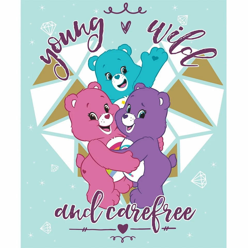 Care Bears Sparkle & Shine Carefree 36" Panel Cotton Fabric by the Panel - Image 1 of 1