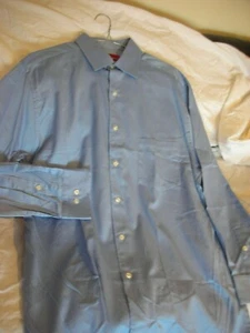 MENS LONG SLEEVES SHIRT BY Alfani Easycare in blue S16 Sleeve 32/33 NEW - Picture 1 of 2
