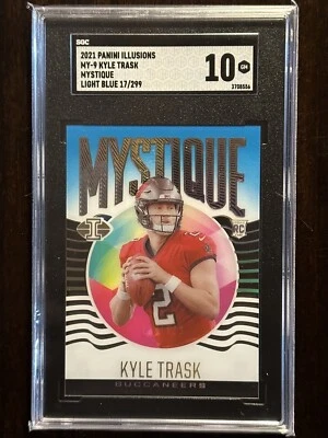 2021 Panini Illusions Mystique Kyle Trask RC Rookie AUTO 17/299 Buccaneers SGC10 - Image 1 of 2