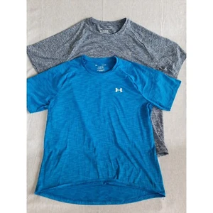 Under Armour Loose Herren 2of XL Active The Tech Tee Kurzarm Streifen blau/grau - Bild 1 von 8