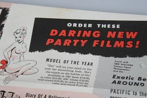 1952 Vintage Norman Frazin Nude Risque STAG PARTY MOVIES FILMS Burlesque Photos - Bild 1 von 6