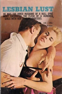 Lesbian Lust by Jack Kahler Vintage Sleaze Lesbian Pulp Paperback 1964 1st Good - Picture 1 of 1