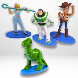 New Toy Story Cake Toppers Figure Set Woody / Buzz Light-Year / Bo-Peep & Rex - Picture 1 of 6