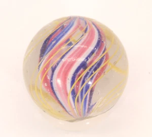Antique German Handmade Caged Divided Core Swirl Marble 5/8"+ - Picture 1 of 8