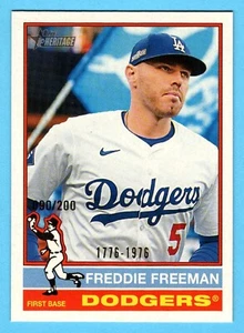 Freddie Freeman 2025 Topps Heritage Bicentennial SP 90/200 Los Angeles Dodgers - Picture 1 of 2