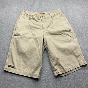 Merrell Shorts Mens 28x11" Flat Front Beige Hiking Tan Khaki Cotton Logo - Picture 1 of 12