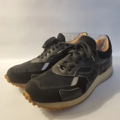 Greats Brooklyn Pronto Zapatilla Deportiva de Cuero Negra Italia Vibram Para Hombres EU 42 US 9 Foto 1 de 4