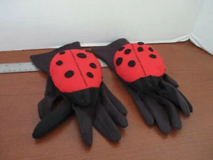 Lot of 2 Handmade BLACK & RED LADYBUG Hand / Glove PUPPETS - Picture 1 of 1