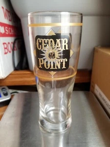 Vintage Cedar Point Amusement Park Pilsner  Glass -Sandusky  Ohio - Picture 1 of 1