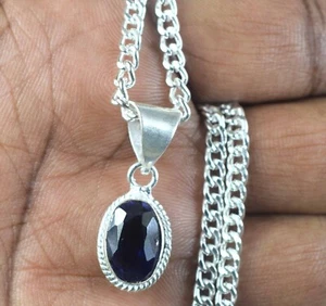 Certified Natural Tanzanite 8.20 Ct/12 mm Oval Gemstone Pendant Birthday Gift - Foto 1 di 8