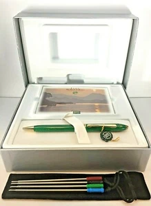 BRAND NEW CROSS TOWNSEND JADE GOLD FLAKES BALLPOINT PEN w/22K GOLD APPTS #672 - Picture 1 of 12