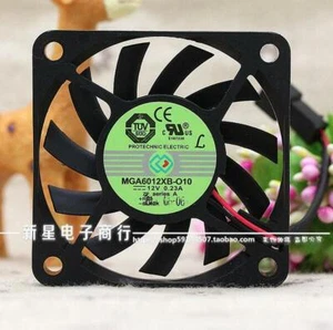 MAGIC MGA6012XB-O10 6010 12V 0.23A 6cm 2 wire dual ball axial flow fan - Picture 1 of 3