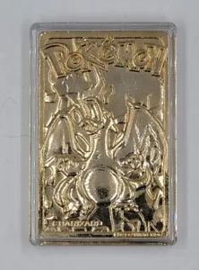 NINTENDO CHARIZARD LIMITED EDITION 23K GOLD PLATED TRADING CARD - Picture 1 of 12