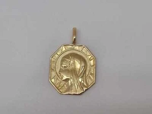 Pendentif motif religieux Marie en or jaune 18 carats 1,08gr 1,5 cm 120€ ocx1123 - Picture 1 of 3