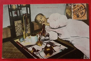 CPA - CHINE - CHINAMAN SMOKING OPIUM - Imagen 1 de 2