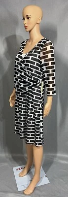 Vestido para mujer Vertigo Paris blanco y negro talla XL Foto 1 de 4