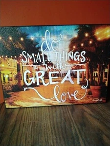 Wooden "Do Small Things With Great Love" Decor - Picture 1 of 6