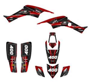 TRX 400 EX graphics 1999 - 2007 Honda 400EX deco kit #3333 Red - Bild 1 von 2