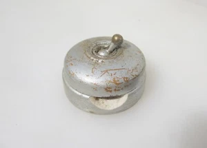 Antique Brass & Ceramic Light Switch Old Dolly Toggle Vintage Art Deco - Picture 1 of 8