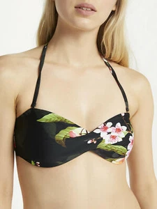 TED BAKER Blossom Twist Bandeau 2 (10 AUS) Top Navy / Multi RRP $99 - Bild 1 von 9