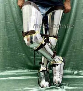 Medieval Full Leg Armor Steel Knight Greaves, Cuisses And Sabatons Perfect - Picture 1 of 7
