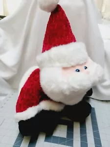 Vintage Main Joy Limited Santa Weihnachten Stofftier Plüschtier blaue Augen sitzend  - Bild 1 von 11