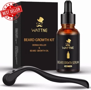 Beard Growth Kit,Beard Roller for Beard Growth,100% Natural Ingredients Beard Oi - Picture 1 of 12
