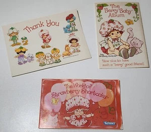 Vintage Kenner Strawberry Shortcake The Berry Baby Album & Dankeskarte L - Bild 1 von 4