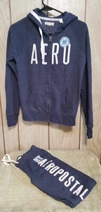 Aeropostal 2 pc jogging set w/ zip up hoodie xs/s - Picture 1 of 4