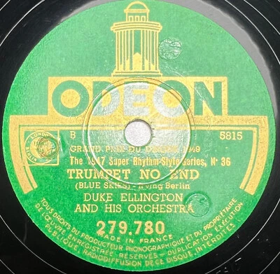 Duke Ellington : Golden Feather / Trumpet no end 78 tours rpm ODÉON 279.780 - Photo 1/4