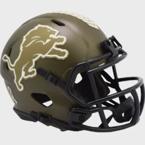 Detroit Lions SALUTE TO SERVICE NFL. Mini Speed Football Helmet Cover