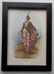 MILITARY PRINT SCOTTISH - MENZIES FRAMED - Picture 1 of 2
