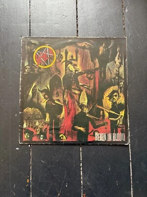SLAYER - REIGN IN BLOOD VINYL LP LONLP34 Original Press Cover Acceptable Vn Good - Image 1 of 4