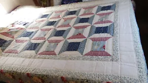 Trapunta a bobina leggera - ben fatta - colorata - da appendere a parete - 65 x 86 - Foto 1 di 10