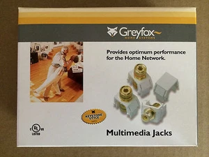 NEW 10x GreyFox / Legrand F3459-WH Keystone RCA to F-Type Connector White NIB - Picture 1 of 7