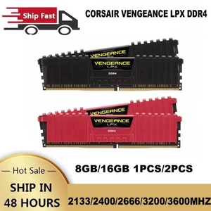 DDR4 2133/2400/2666/3200/3600MHZ CORSAIR VENGEANCE LPX Desktop Memory Lot NEW - Picture 1 of 10