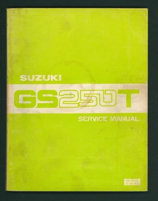 Libro de reparación manual de taller de fábrica Suzuki GS250T DOHC Twin (80-84) GS 250 T EM93 Foto 1 de 4