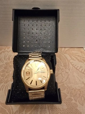 Diesel Reloj Hombre Oro Acero Inoxidable DZ1761-Nuevo en Caja con Etiquetas Foto 1 de 4