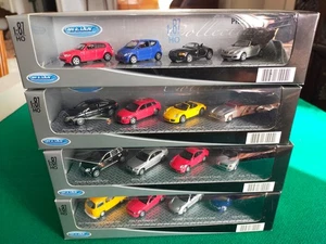 WELLY – LOTTO di 4 SET AUTO 1:87 – 16 modelli: PORSCHE/AUDI/MERCEDES/MUSTANG/BMW - Foto 1 di 10