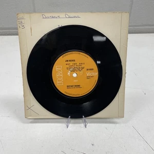VINILO 45 JIM REEVES DEMO NO A LA VENTA DISCO DE MUESTRA Batería Distante Welcome World - Imagen 1 de 2