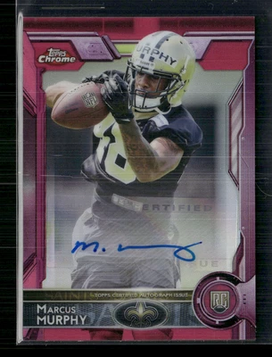 Marcus Murphy 2015 Topps Chrome Pink Mini RC Auto 41/50 - Image 1 of 2