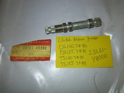 Suzuki DS100, DS125, TS100, TS125 OEM EMBRAGUE LIBERACIÓN PIÑÓN 23261-48000 Foto 1 de 3