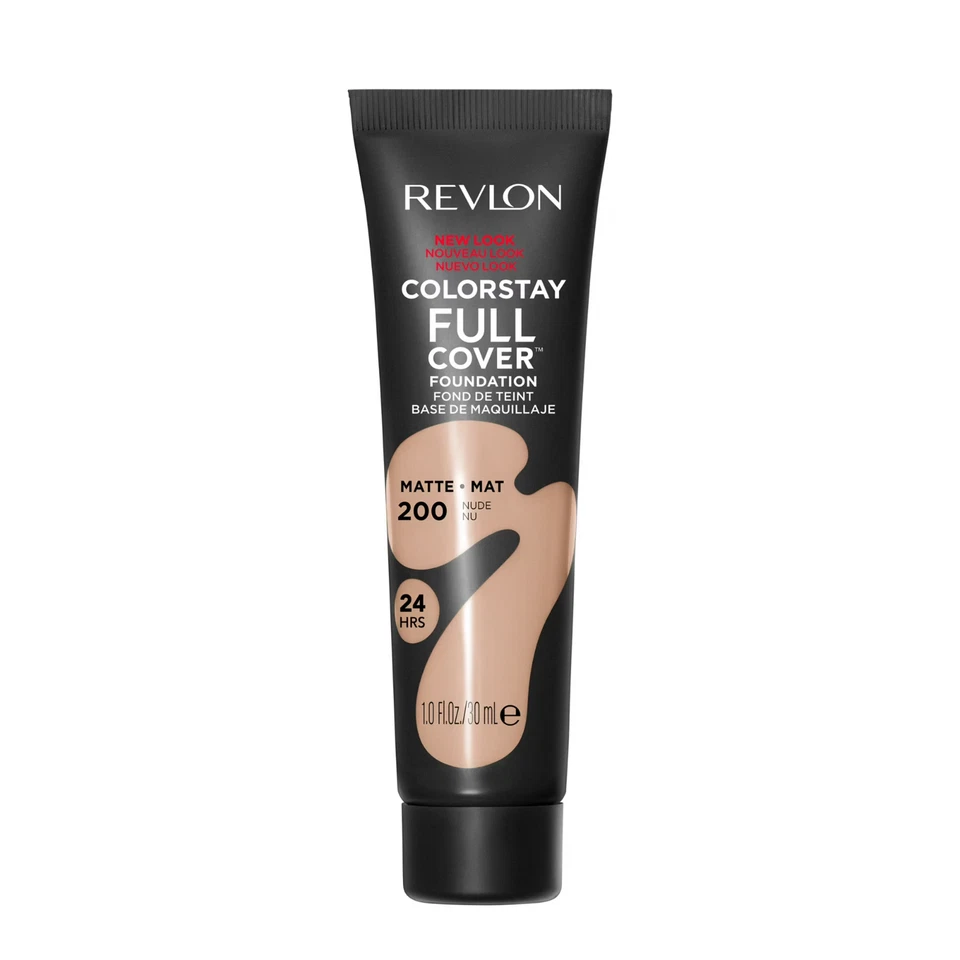 Revlon ColorStay Full Coverage Cream Foundation Makeup, Matte Finish, 200 Nude, - Image 1 of 1